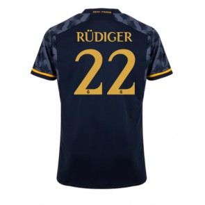 Real Madrid Antonio Rudiger #22 Gostujuci Dres 2023-24 Kratak Rukavima